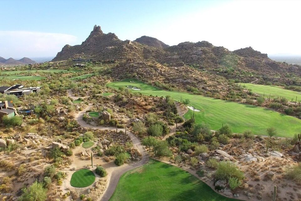 Aerial Golf Views From Estancia Home For Sale