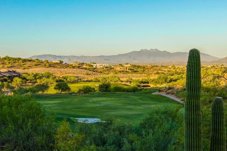 Four Peaks View From Balcony Of Fountain Hills Home For Sale
