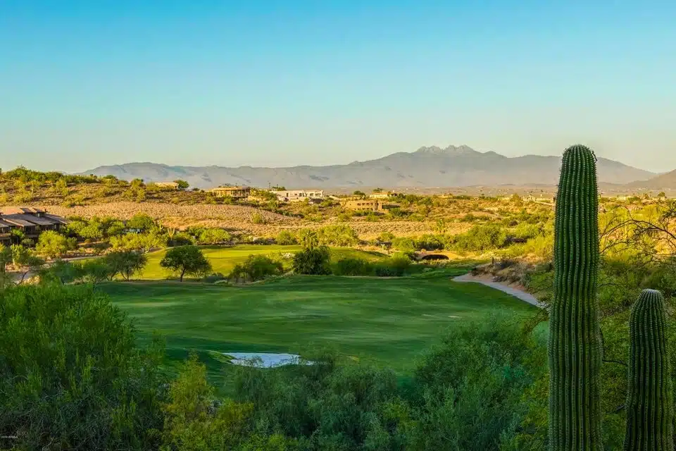 Four Peaks View From Balcony Of Fountain Hills Home For Sale