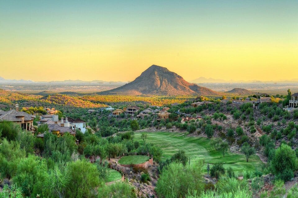 Golf Course View From Fountain Hills Home For Sale