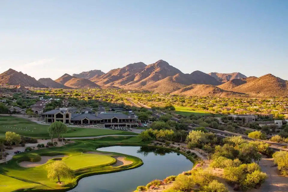 Golf Course Views Of Home For Sale In Troon Community Of Scottsdale Arizona