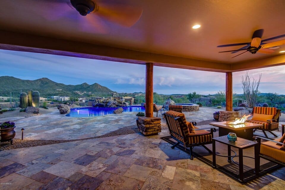 Patio View of Desert Hills Home For Sale
